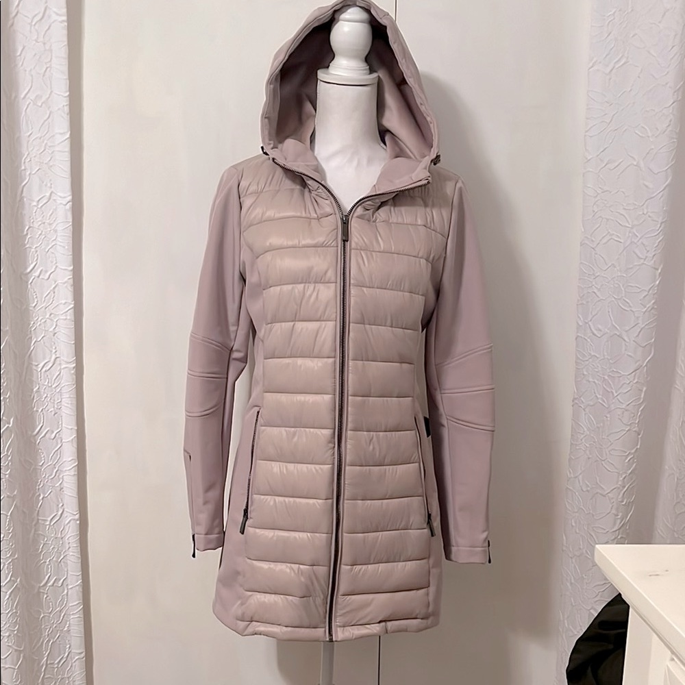 BCBG Hooded Quilted Jacket